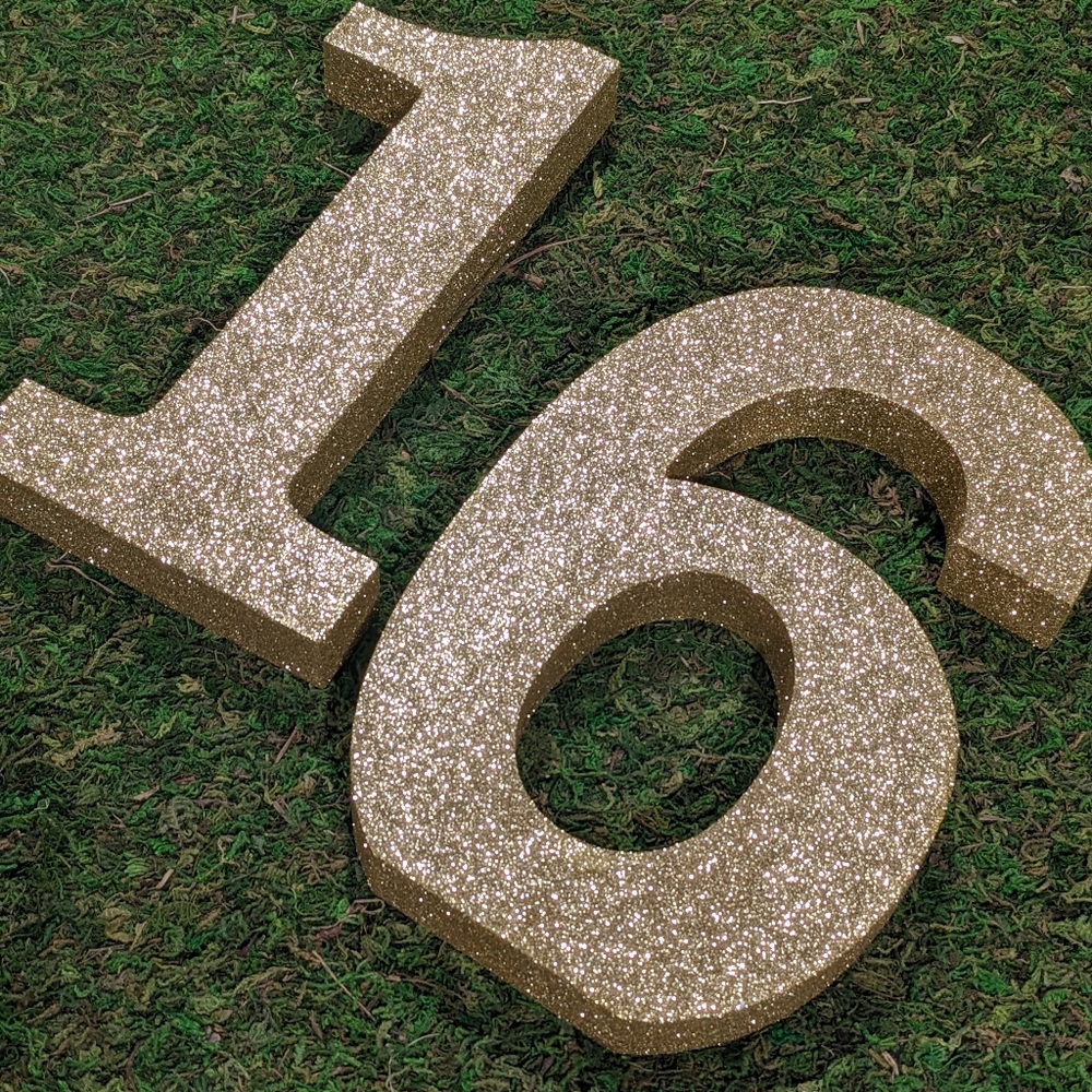 Glitter Number 1 6